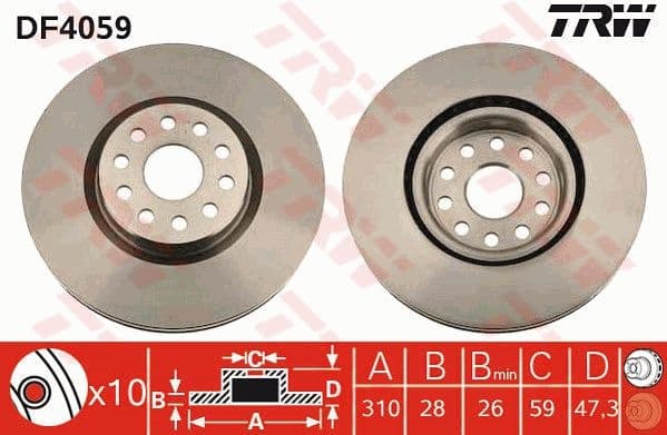 Brake Disc DF4059