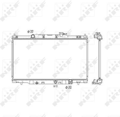 Radiator, engine cooling 53573