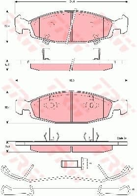 Brake Pad Set, disc brake COTEC GDB4120