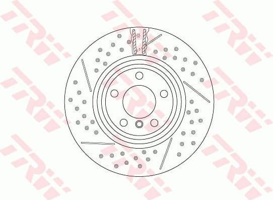 Brake Disc TRW SINGLE DF6606S