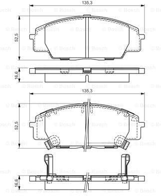 Brake Pad Set, disc brake 0986494311