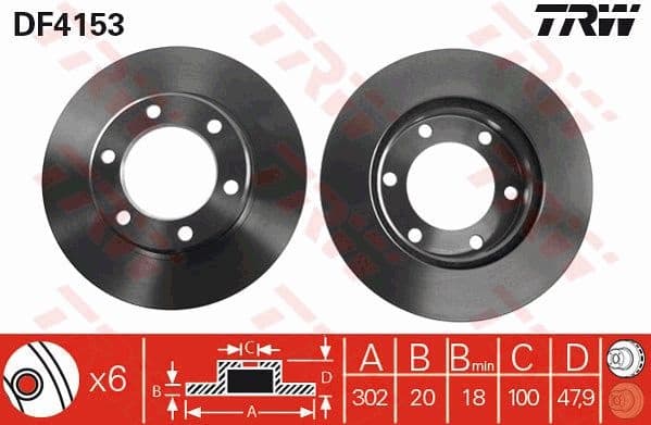 Brake Disc DF4153