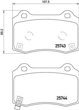 Brake Pad Set, disc brake PRIME LINE P30074