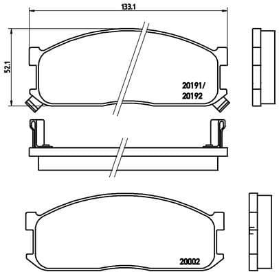 Brake Pad Set, disc brake PRIME LINE P49010