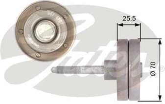 Deflection/Guide Pulley, V-ribbed belt DriveAlign™ T36382