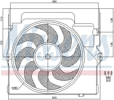 Fan, engine cooling 85645
