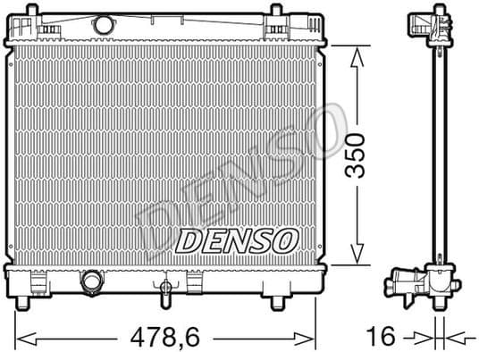 Radiator, engine cooling DRM50103