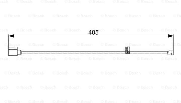Warning Contact, brake pad wear 1987473025 - image 2