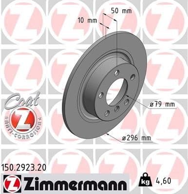Brake Disc COAT Z 150.2923.20