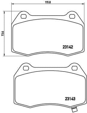 Brake Pad Set, disc brake PRIME LINE P56047