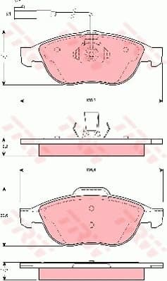 Brake Pad Set, disc brake GDB1444