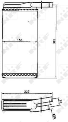 Heat Exchanger, interior heating 53220