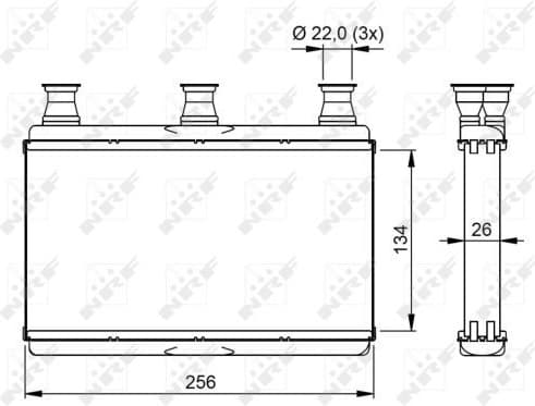 Heat Exchanger, interior heating 54311
