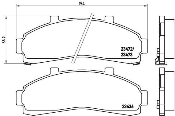 Brake Pad Set, disc brake PRIME LINE P24041