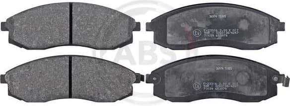 Brake Pad Set, disc brake 36974