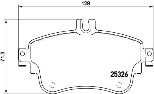 Brake pads front, Top Quality P50094