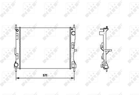 Radiator, engine cooling 58188