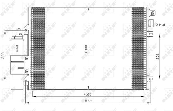 Condenser, air conditioning EASY FIT 35771