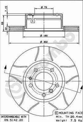 Brake Disc XTRA LINE - Max 09.5142.76