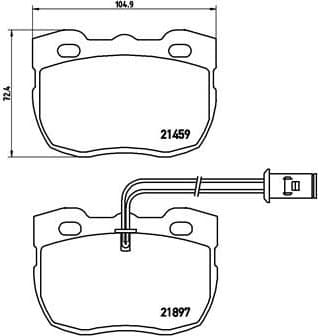 Brake Pad Set, disc brake PRIME LINE P44004