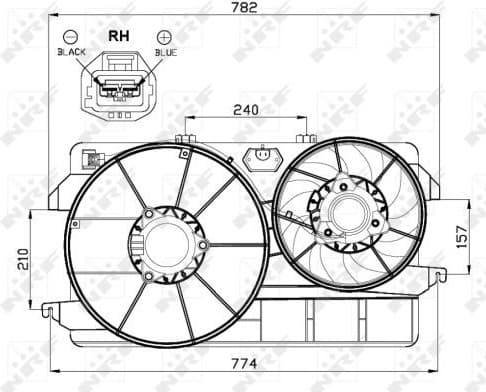 Fan, engine cooling 47451