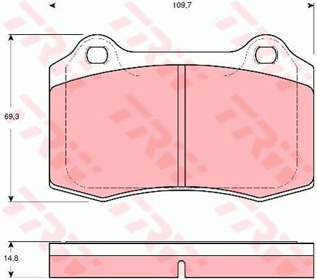 Brake Pad Set, disc brake GDB1513
