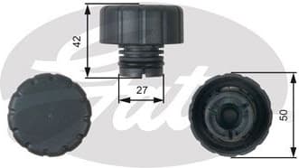 Cap, coolant tank RC244