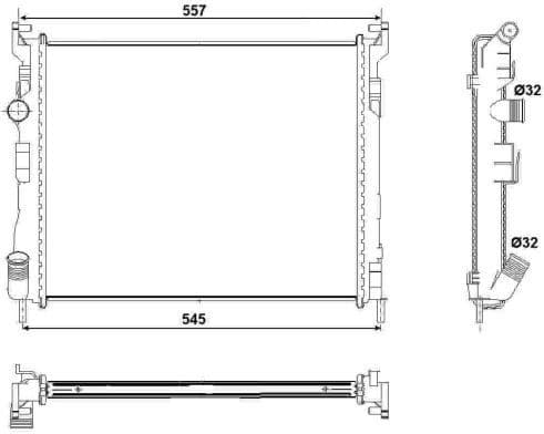 Radiator, engine cooling 53032 - image 2