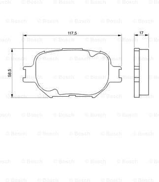 Brake Pad Set, disc brake 0986424808 - image 7