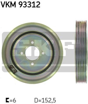 Belt Pulley, crankshaft VKM 93312