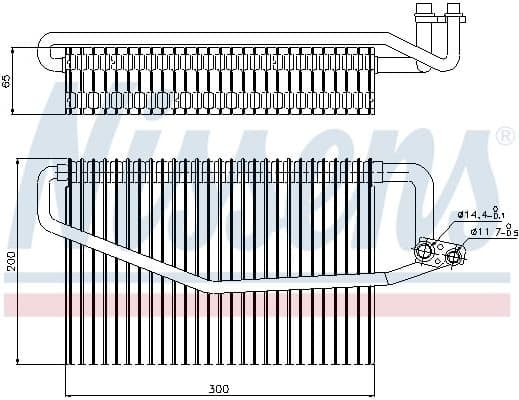Evaporator, air conditioning 92173