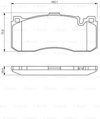 Brake Pad Set, disc brake 0986494428 - image 8