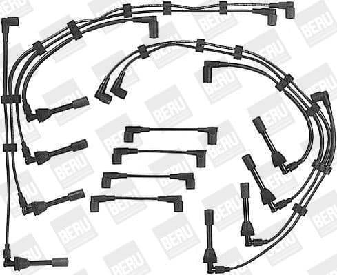 Ignition Cable Kit ZEF 586 (BorgWarner (BERU))