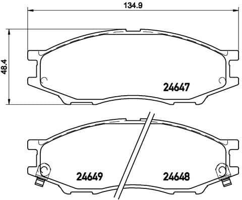 Brake Pad Set, disc brake PRIME LINE P56083