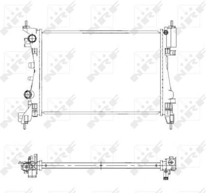 Radiator, engine cooling 55341