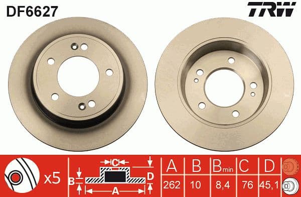 Brake Disc DF6627