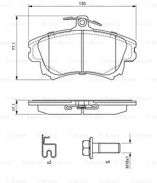 Brake Pad Set, disc brake 0986424541 - image 7