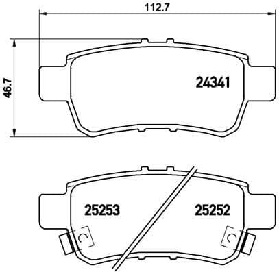 Brake Pad Set, disc brake PRIME LINE P28062
