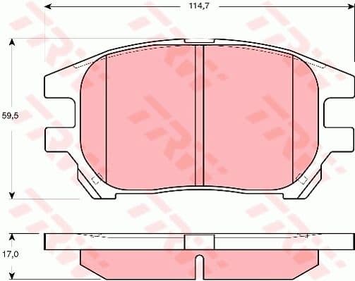 Brake Pad Set, disc brake GDB3379