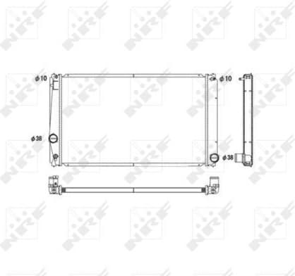 Radiator, engine cooling 53589