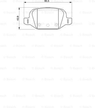 Brake Pad Set, disc brake 0986424756 - image 7