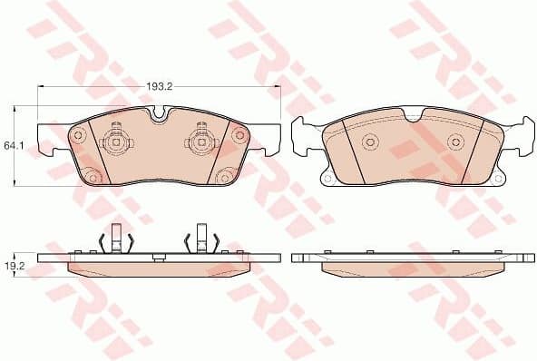 Brake Pad Set, disc brake GDB1955