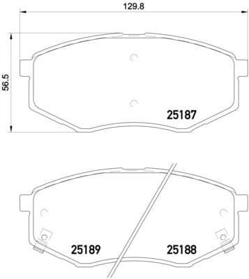 Brake Pad Set, disc brake PRIME LINE P30055