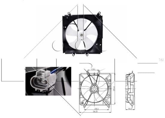 Fan, engine cooling 47016 - image 2