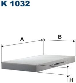 Filter, cabin air K1032