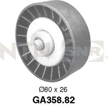 Deflection/Guide Pulley, V-ribbed belt GA358.82