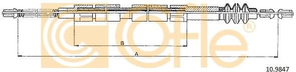 Cable Pull, parking brake 10.9847