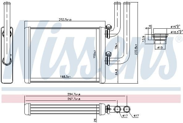 Heat Exchanger, interior heating 707076