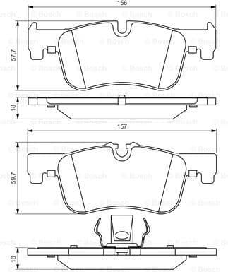 Brake Pad Set, disc brake 0986494561 - image 7