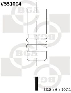 Valve exhaust V531004 - image 2